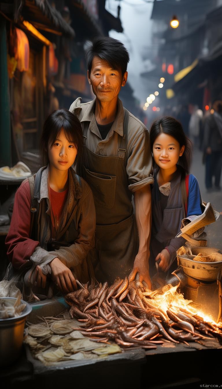 西安機(jī)械工程師轉(zhuǎn)型街頭賣魷魚，父愛如山培育出高材生子女