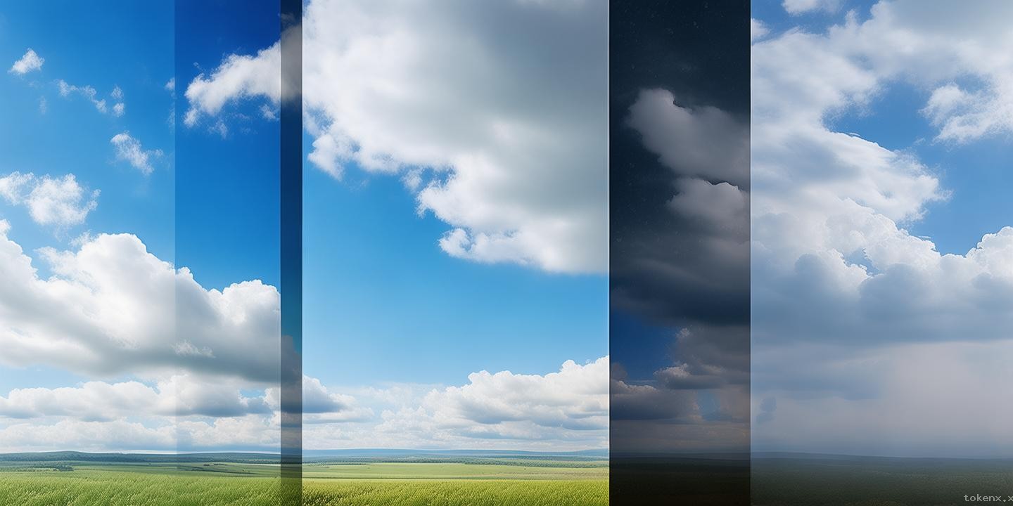 天空：晴朗、多云、陰雨、霧霾天的多維度對(duì)比分析