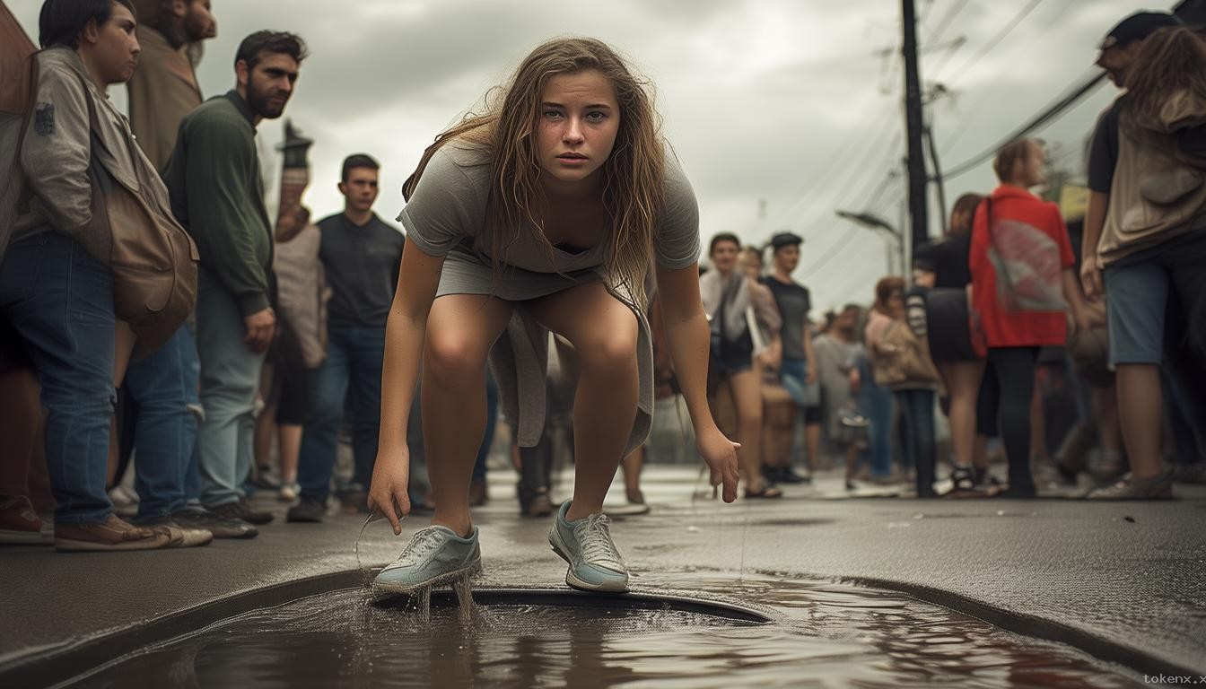 **女子掉下水道獲救后守候提醒路人：社會責任與個人行為的雙重對比**