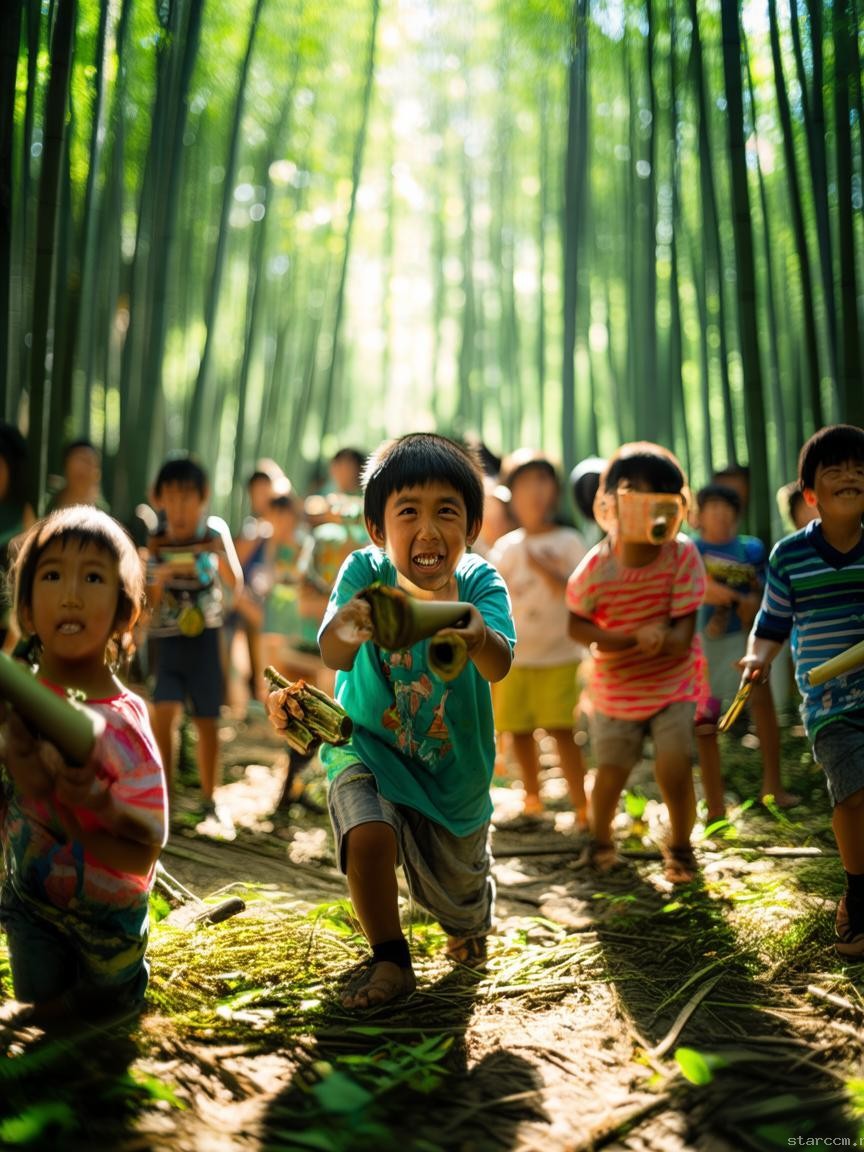 **童年記憶里的“酸藤子大戰(zhàn)”——竹筒槍下的歡樂時光**