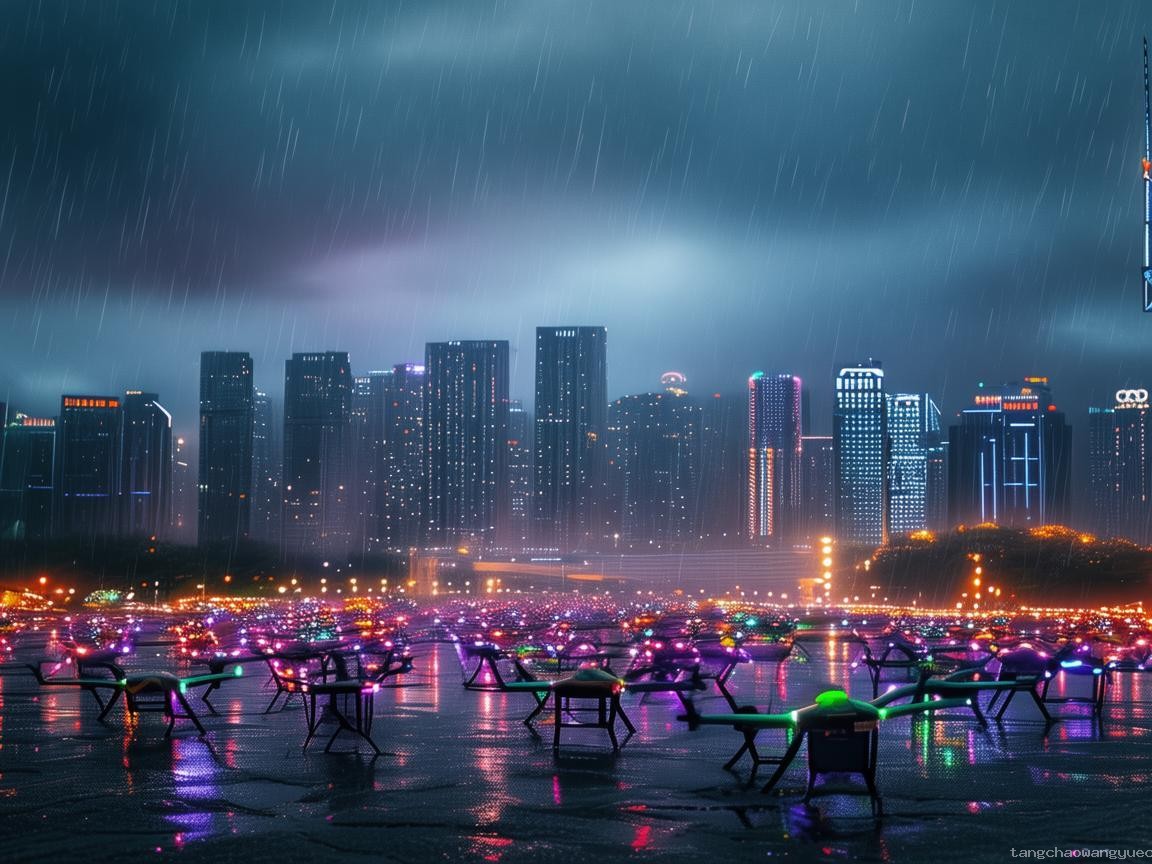 重慶無人機(jī)燈光秀因雨取消：一次技術(shù)與天氣的較量
