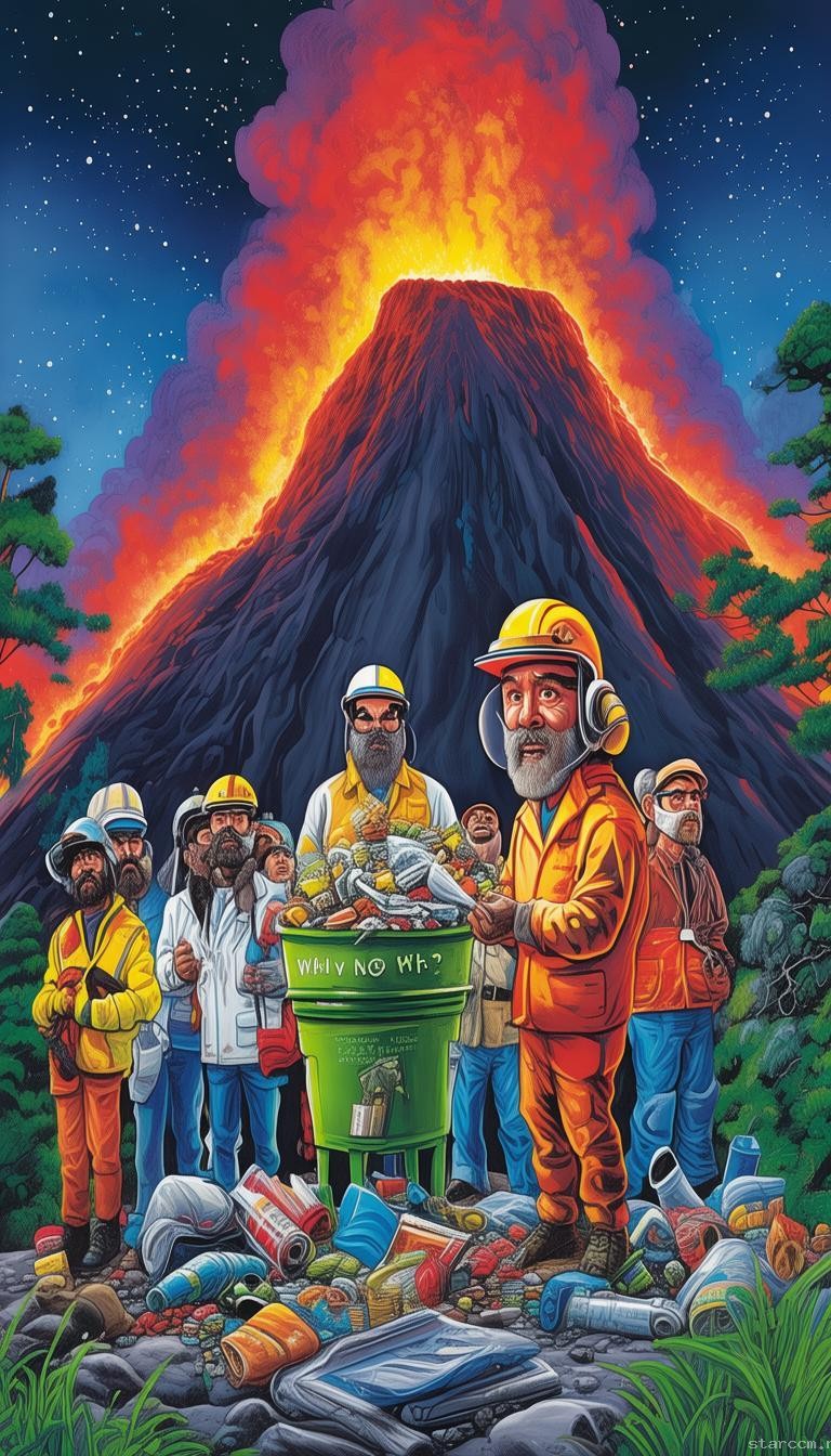 為什么人類不把垃圾傾倒在活火山里？