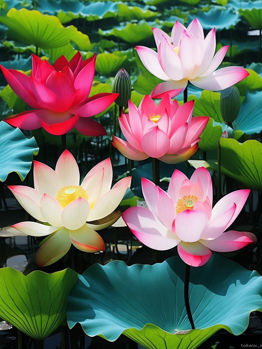廣州一景區(qū)7個蓮花奇觀對比分析