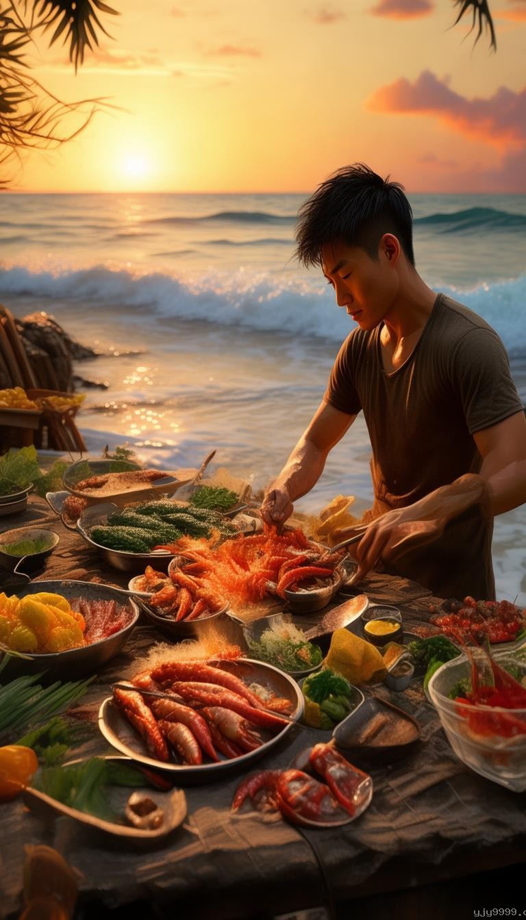 小宇海邊生存技能：熟食的制作與重要性