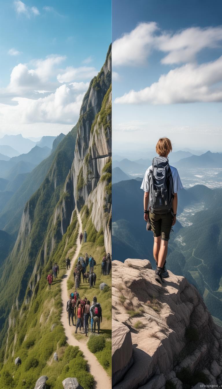 外國朋友被忽悠爬華山與理性規(guī)劃登山的對比分析