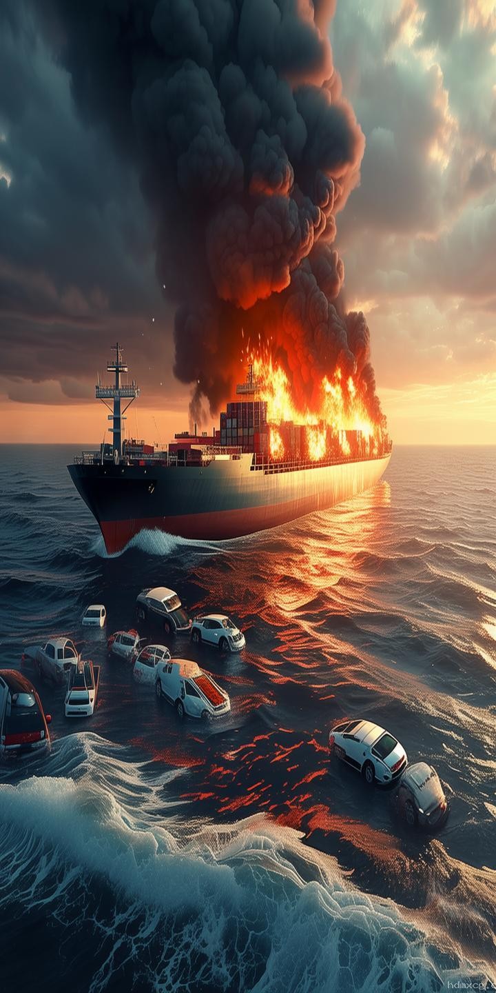 載3000輛汽車輪船太平洋起火事件深度分析：電動(dòng)汽車安全隱患凸顯
