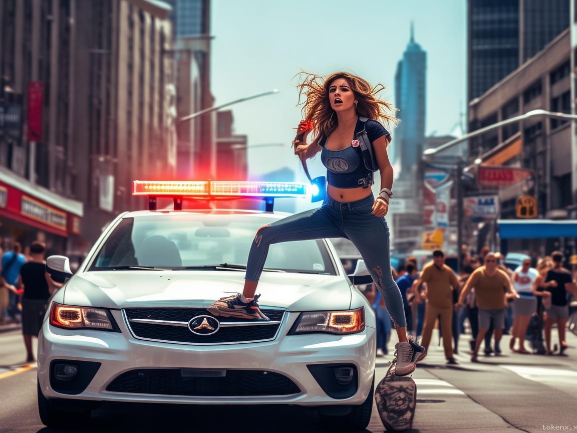 女網紅違停跳警車，法律紅線不可觸??