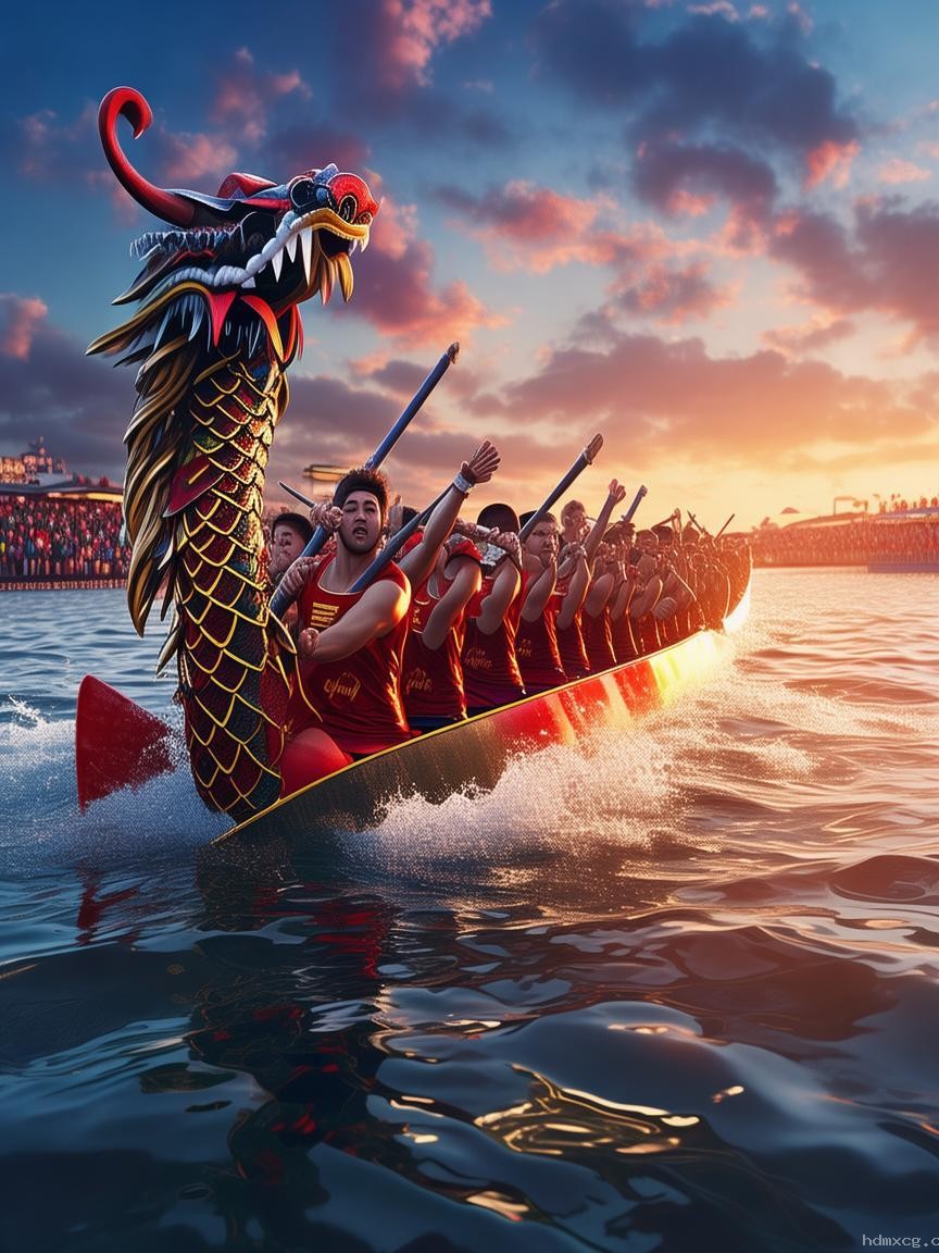 紅溫龍舟隊：汗水與榮耀的并肩之旅??，團結，拼搏，成長，突破