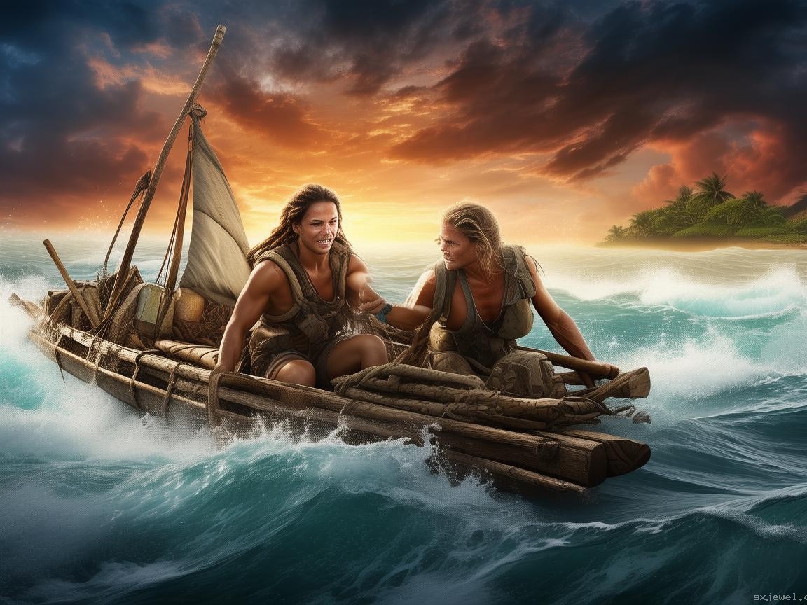 Raft雙人木筏求生全集！從木板到海島霸主????