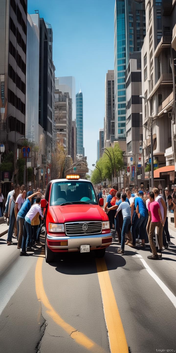 違停車堵住消防通道，群眾合力掀翻：消防安全意識普及