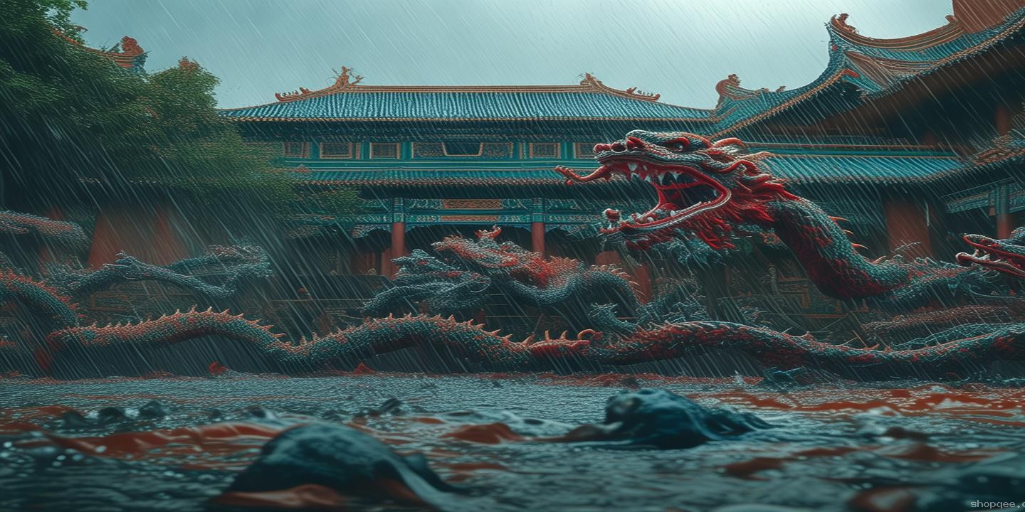 北京暴雨故宮千龍吐水奇觀探秘