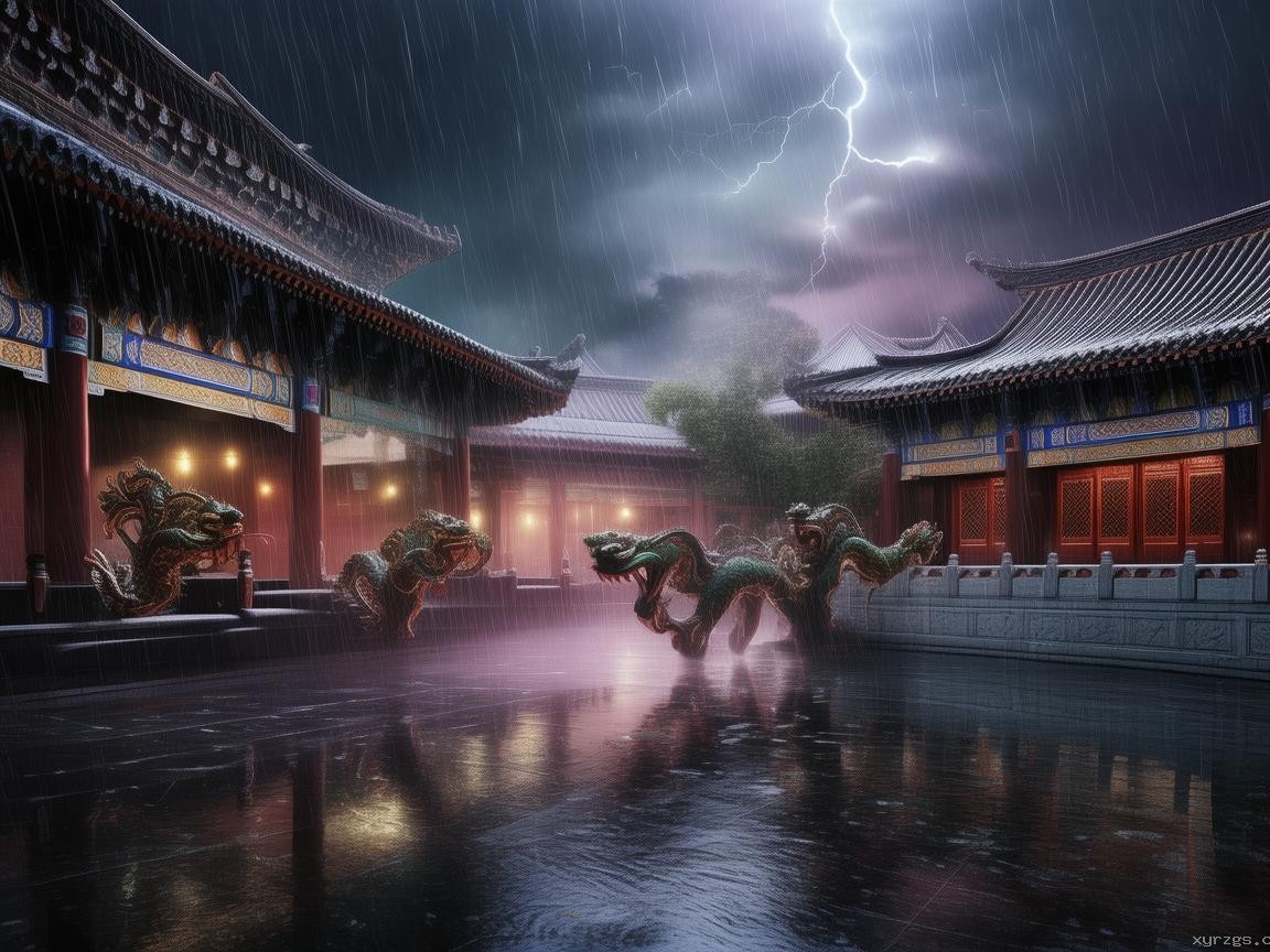 北京暴雨故宮“千龍吐水”奇觀深度解析