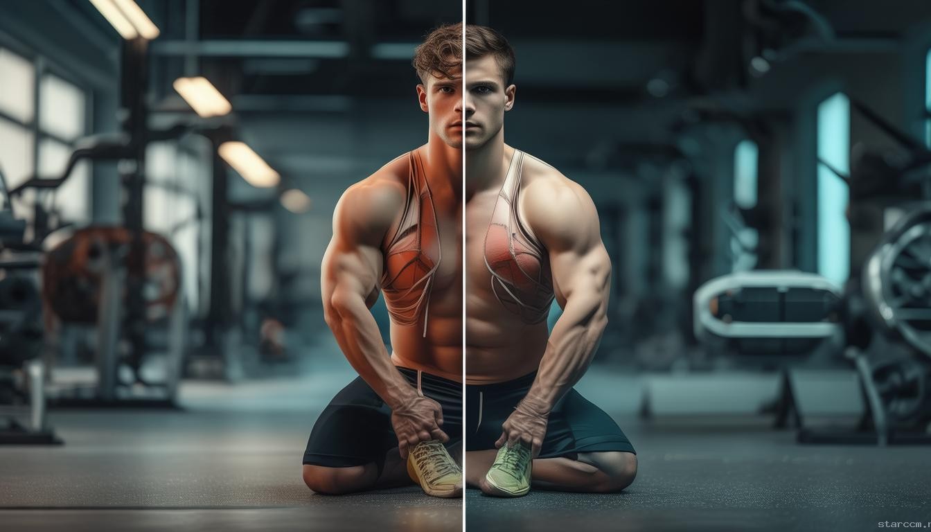 男子運動拉伸與肺動脈栓塞風險對比分析