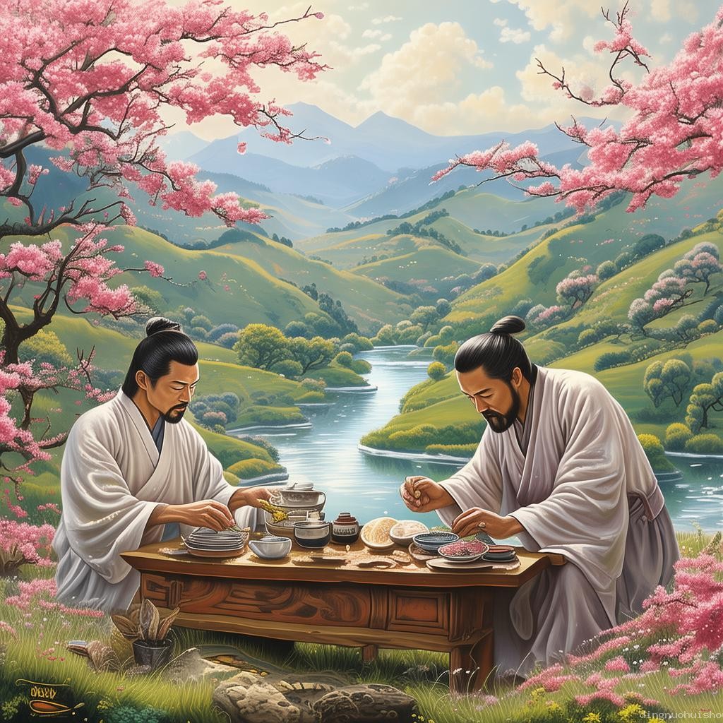 桃花映江山下的茶藝對決解析