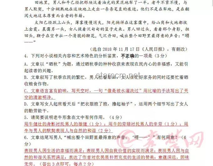 作家文章入選考題卻失誤：文學(xué)教育新視角