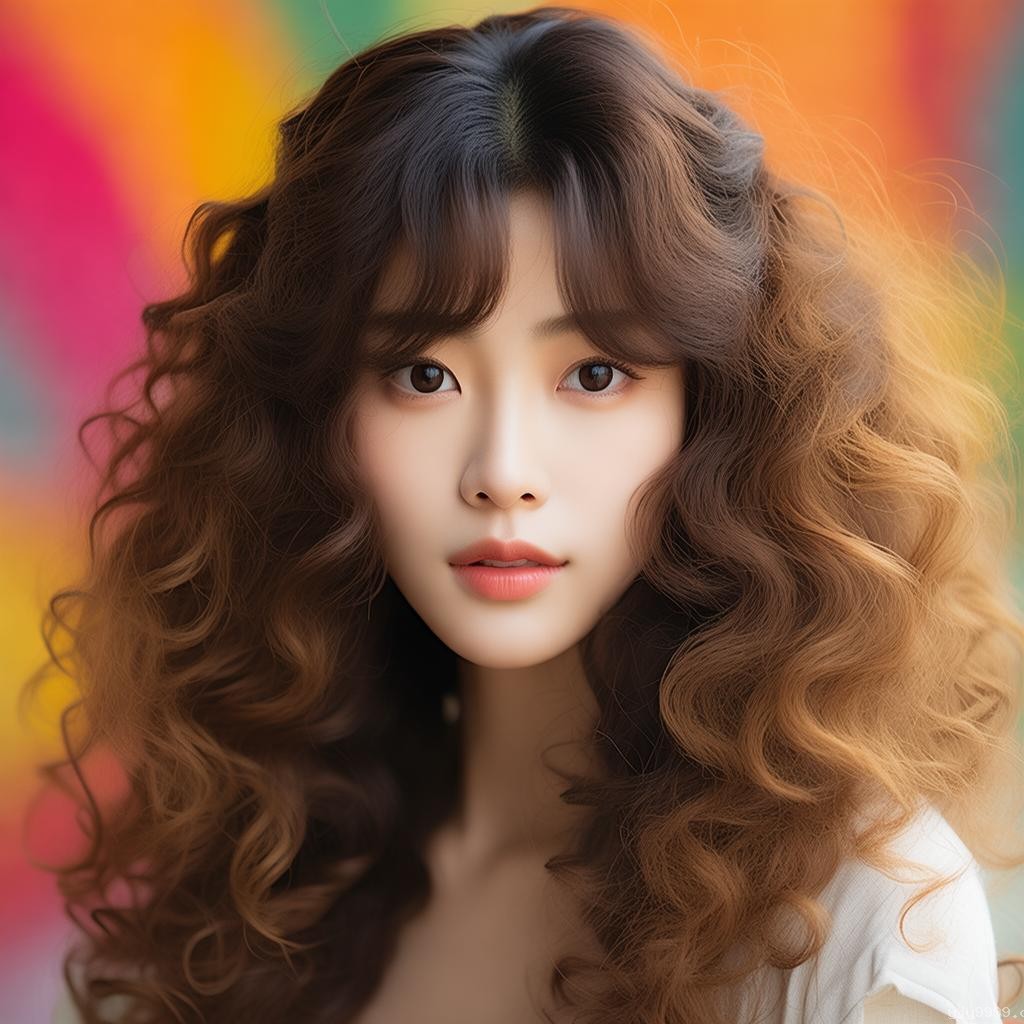 燙了羊毛卷的馬思純，顏值是否重回37歲巔峰期？